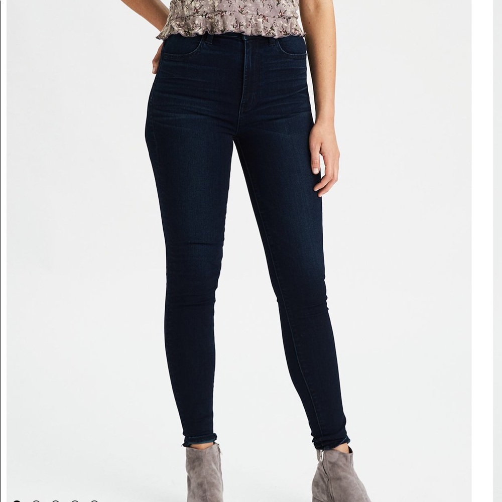 NWT American Eagle Dark Wash Highest Rise Jegging